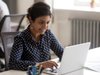 woman using a laptop