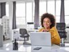 businesswoman using a laptop