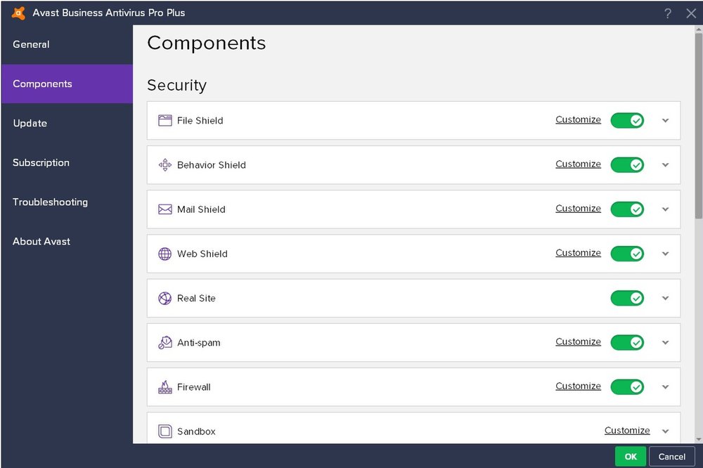 avast small office administration console update